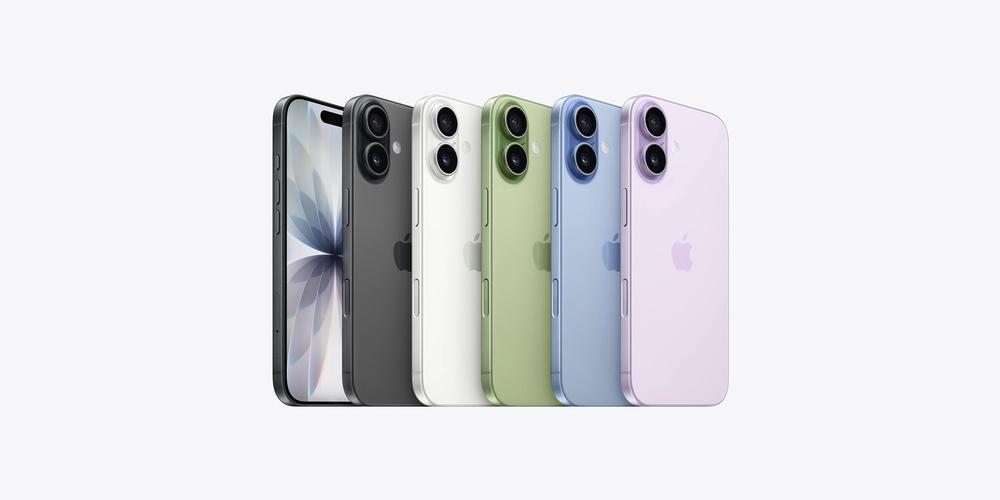 iPhone 17 in mehreren Farben von der Rück- und Vorderseite vor weißem Hintergrund
