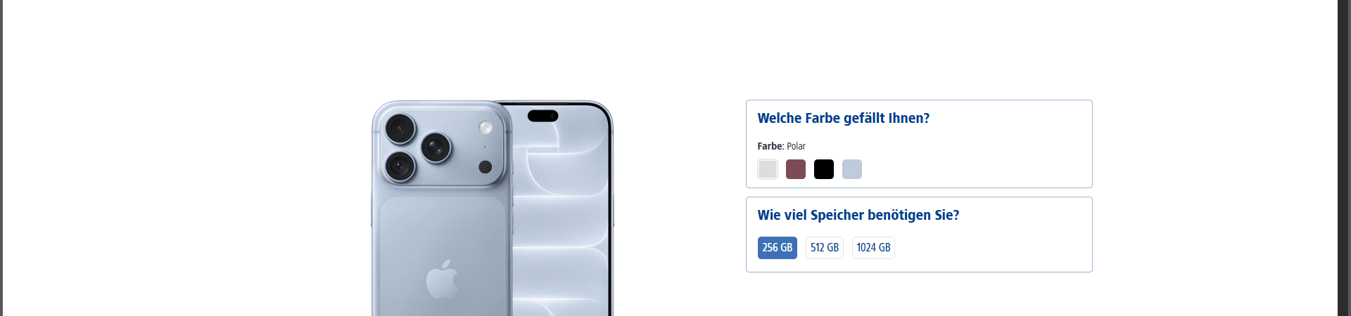 iPhone 18 Pro in der Farbe Glacier