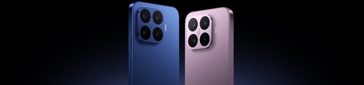 Xiaomi 17T und Xiaomi 17T Pro in Blau und Rosa vor dunklem Hintergrund
