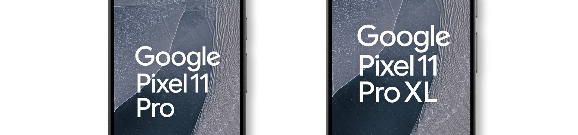 Google Pixel 11 Pro und Pixel 11 Pro XL mit Frontansicht