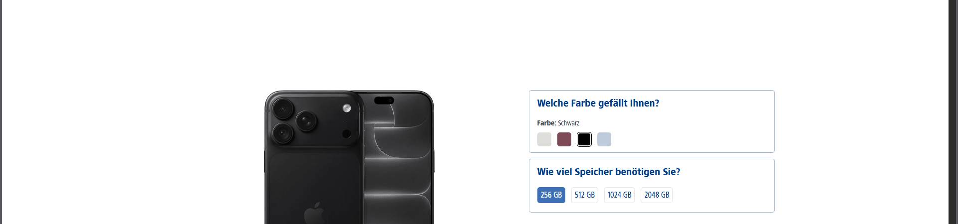 iPhone 18 Pro Max in Schwarz
