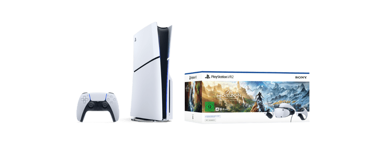 playstation 5 slim disk edition und horizont call of the mountain
