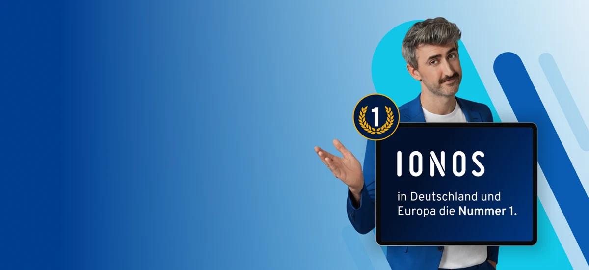 ionos presenter mann in de und europa nr1