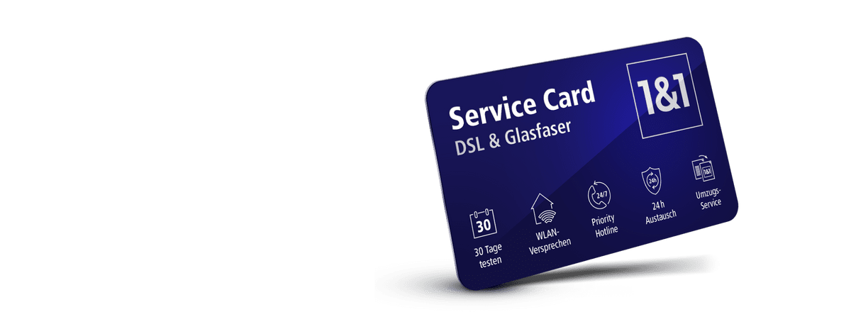 eins und eins servicecard fuer dsl und glasfaser | 1&1 eins und eins servicecard fuer dsl und glasfaser
