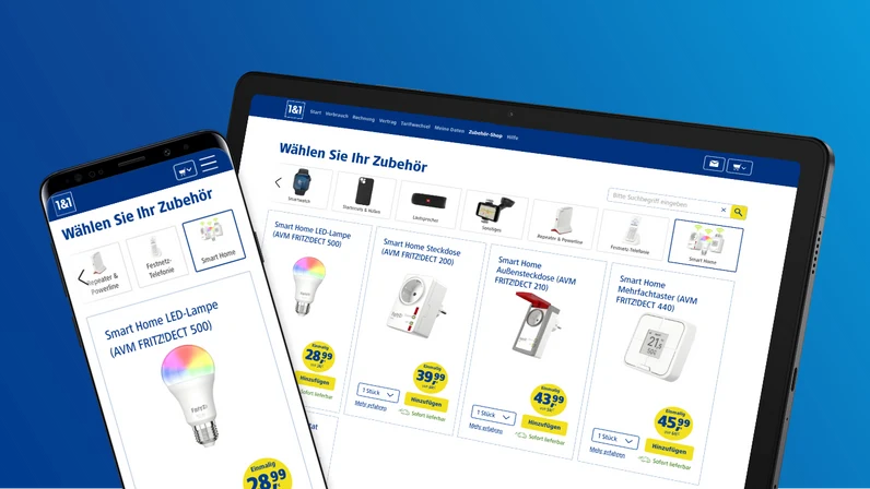smartphone und tablet zeigen eins und eins zubehoer shop