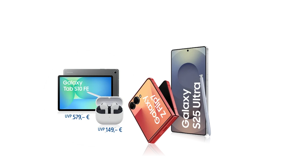 Samsung Handys mit Vertrag ⭐ gratis Tablet bei 1&1